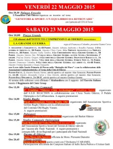 programma della Festa dello Sport 2015  1